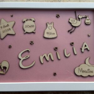Cadre de naissance 1 personnalisable